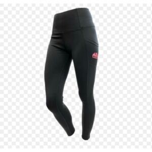 Mac Tools Womens XL Black High Waisted Athletic Leggings with Pockets Pink Logo